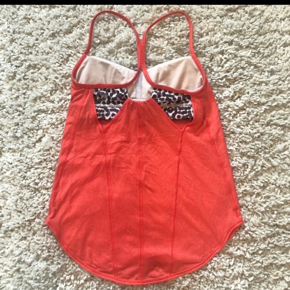 Lululemon red coral tank top - Picture 2 of 5